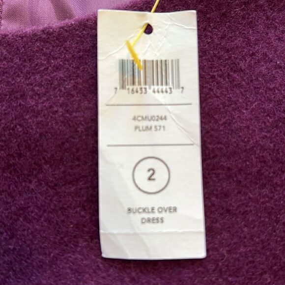 NWT Kate Spade ♠️ Saturday Buckle Over Wool Faux Wrap Dress -2 - Picture 9 of 10